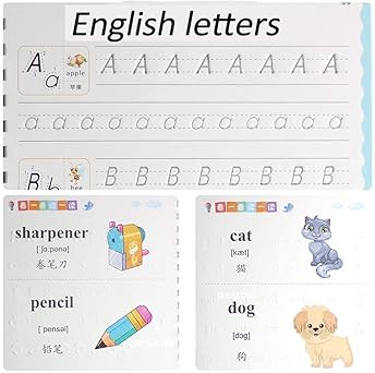 Sank Magic Practice Copybook, (4 Books + 10 REFILL+1 Pen +1 Grip) Number Tracing Book for Preschoolers with Pen, Magic Calligraphy Copybook Set Practical Reusable Writing Tool Simple Hand Lettering by Sank Magic (Author) Shopcify