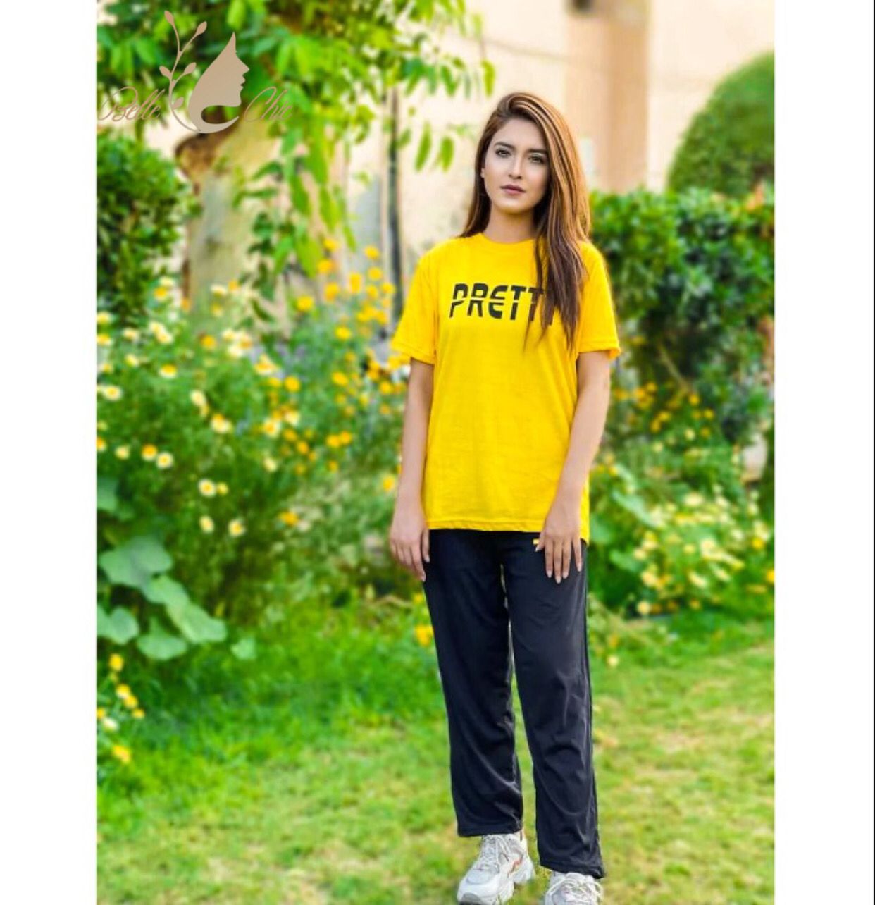 Yellow Pretti Printed Night Suit Shopcify