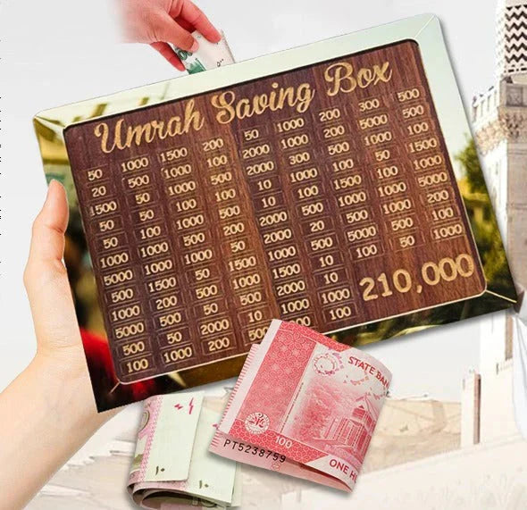 Umrah Saving Box - Save 210,000 for Umrah | Smart Money Saving Box Shopcify