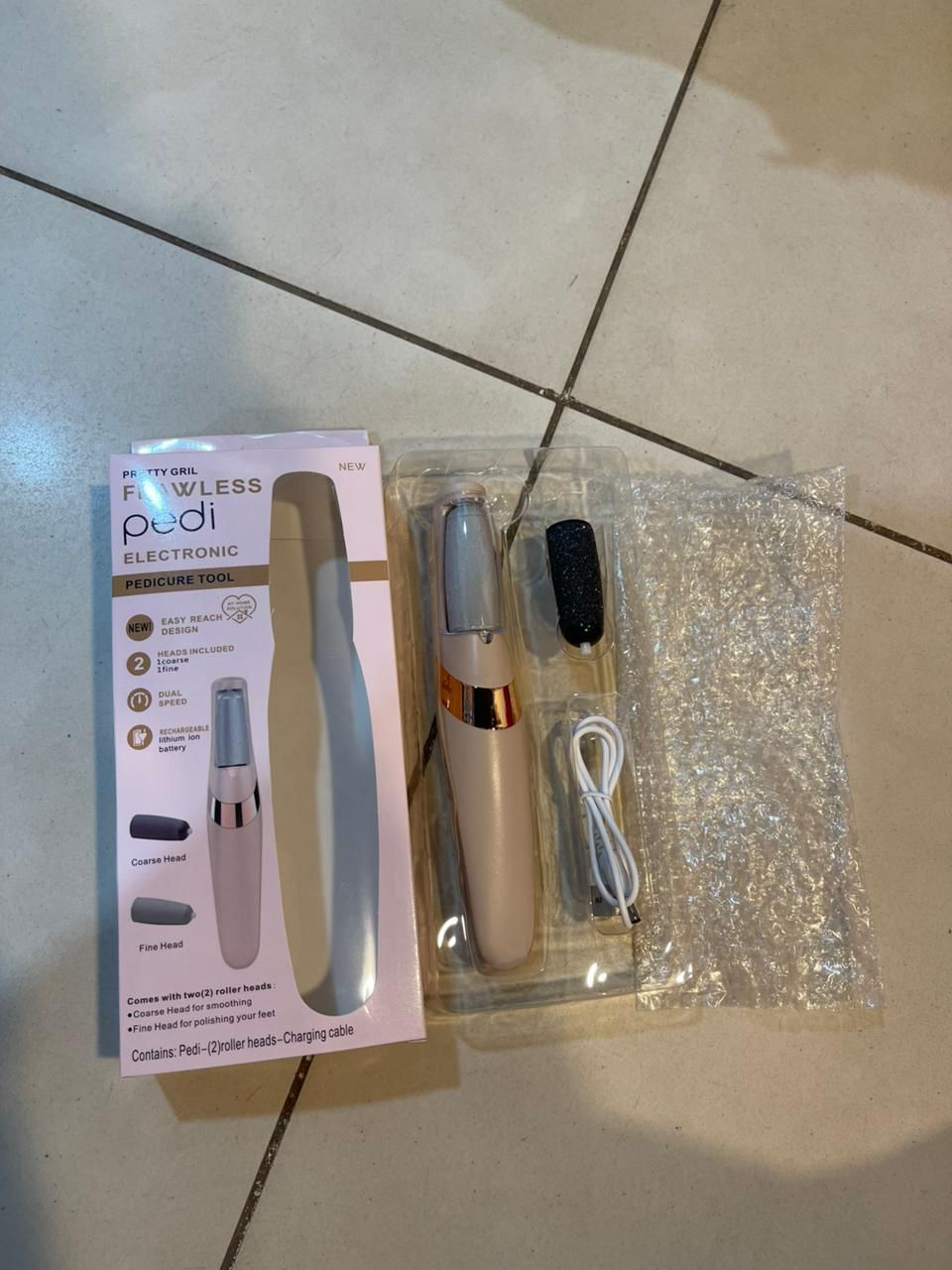 Electric Foot File & Callus Remover – Professional Pedicure Tool Flawless Pedi Machine Shopcify