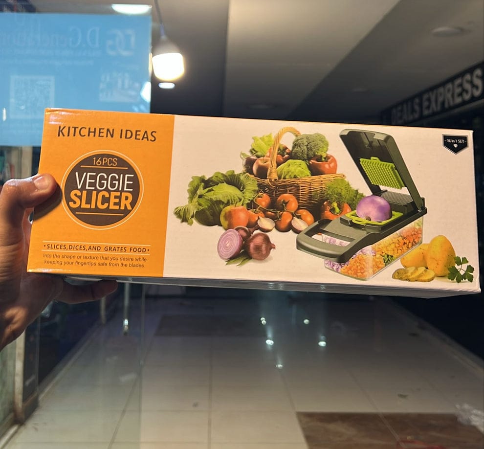 Vegetables chopper , 16 in 1 multifunctional Food Chopper, 8 blades vegetable slicer