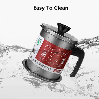 Kitchen oil filter Pot Stainless Steel