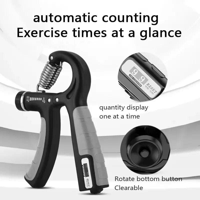 Imported Adjustable Hand Power Exercise Gripper with Counter