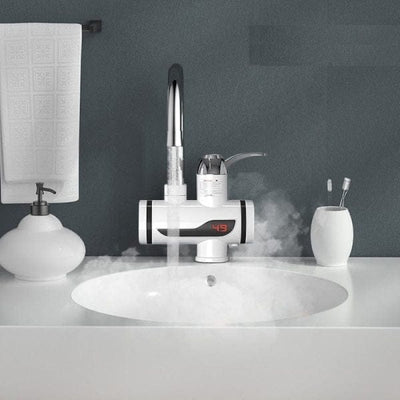 Electric Instant Water Heating Tap With Led Temperature Display