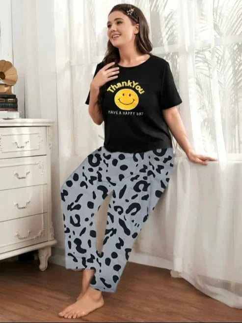 Thank You Printed Women's PJ Sets Shopcify