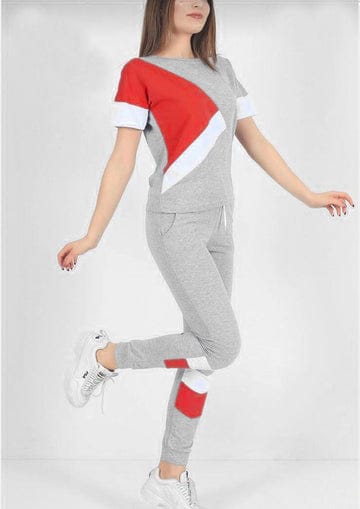RED & GREY TRACK SUIT Shopcify