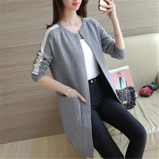 Winter Western Stripe Style Long Coat Shopcify