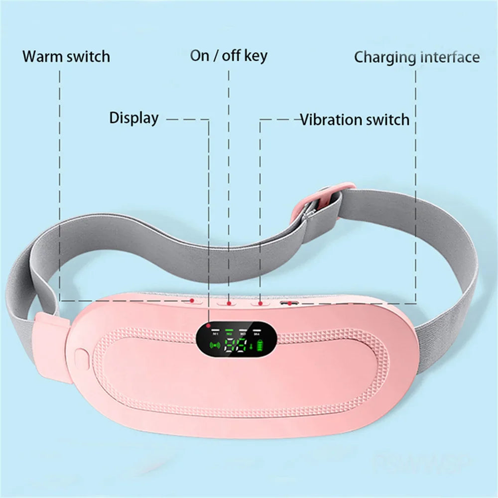 Smart Warm Palace Belt, Portable, Rechargeable & Cordless Heating Pad for Menstrual Pain or Back Pain, Back or Belly Warm Belt