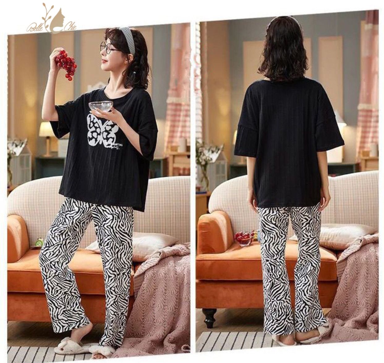 BUTTERFLY I LOVER PRINTED PJ SUIT Shopcify
