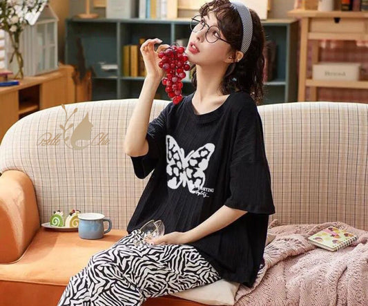 BUTTERFLY I LOVER PRINTED PJ SUIT Shopcify
