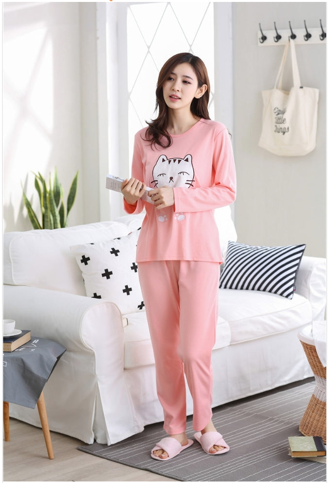 Pink Happy Cat Night Suit Shopcify