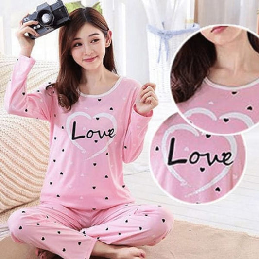 Pink Love Women Nightsuit Pj Shopcify