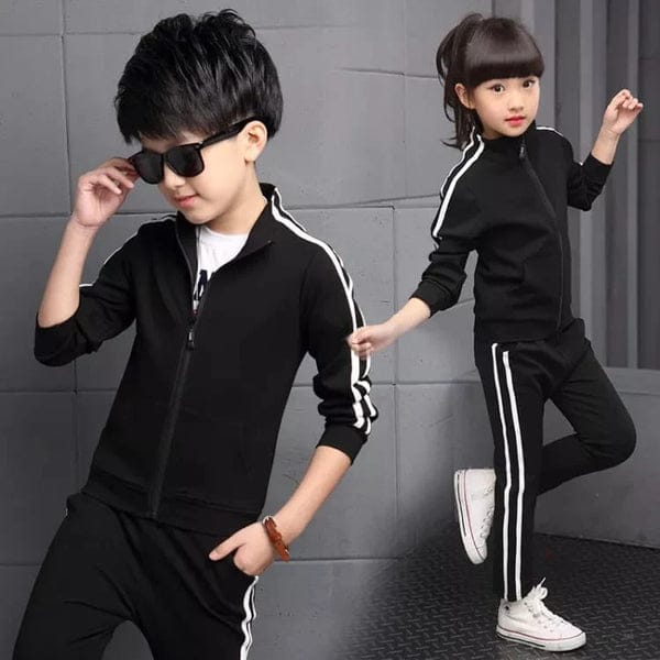 BLACK STRIPE PREMIUM WINTER KIDS TRACKSUITS Shopcify