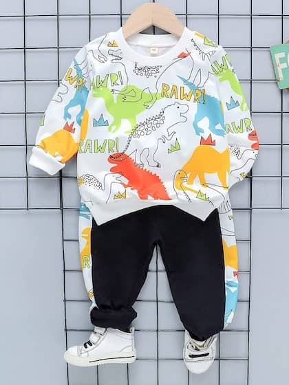 DINO PIRNTED KIDS WINTER PANEL TRACKSUIT Shopcify