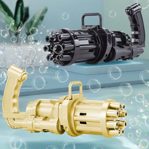 Automatic Bubble Gun 8 Holes For Kids | Water Gatling Play Gun For Boys & Girls (random Color) Shopcify