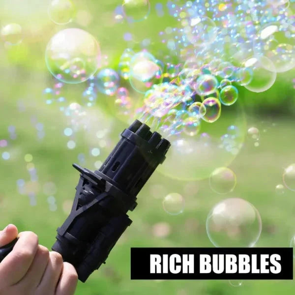 Automatic Bubble Gun 8 Holes For Kids | Water Gatling Play Gun For Boys & Girls (random Color) Shopcify