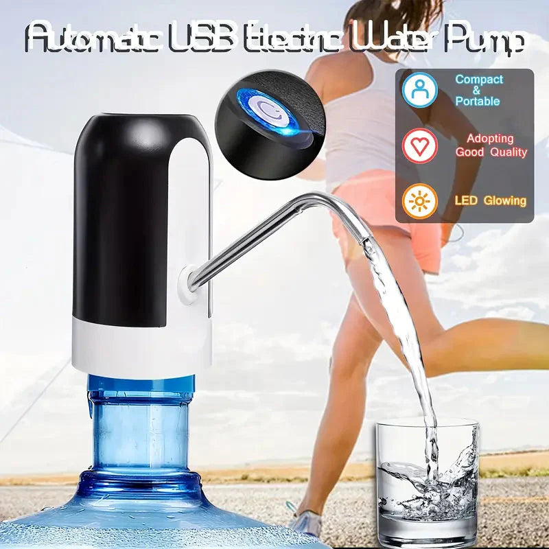 Rechargeable Automatic Water Dispenser Pump, Water Bottle Pump dispenser USB Charging Drinking mini Portable Electric dispenser pump for house and office, etc. Shopcify