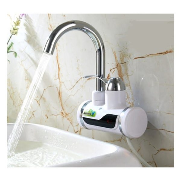 Electric Instant Water Heating Tap with LED Temperature Display Hot Water Faucet Shopcify