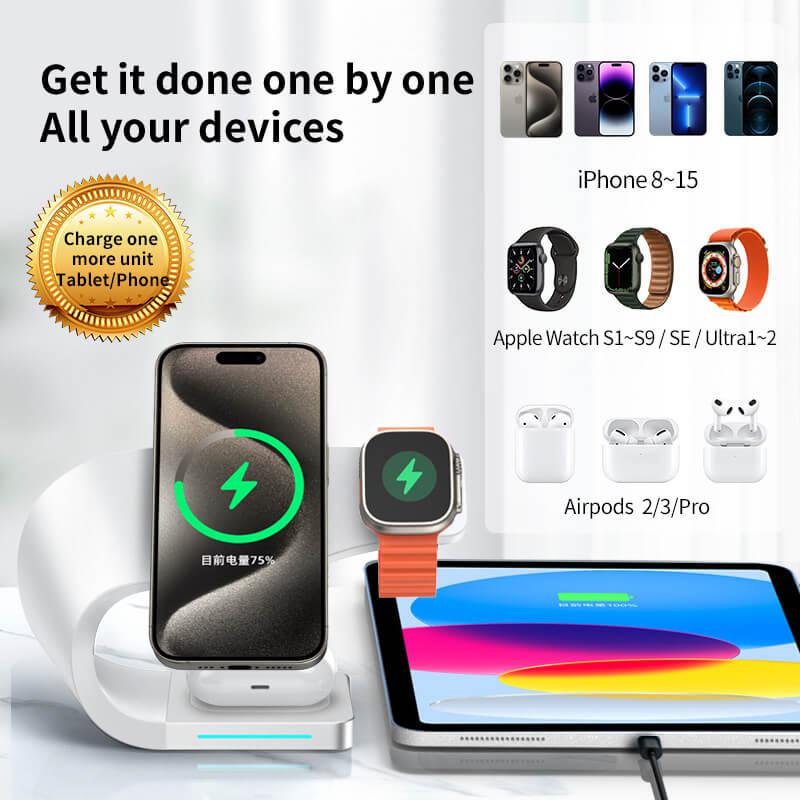 4 in 1 Magnetic Wireless Charging Stand
